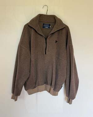 Vintage Hilton Polartec 1/4 Zip Fleece Pullover Brown Size XL
